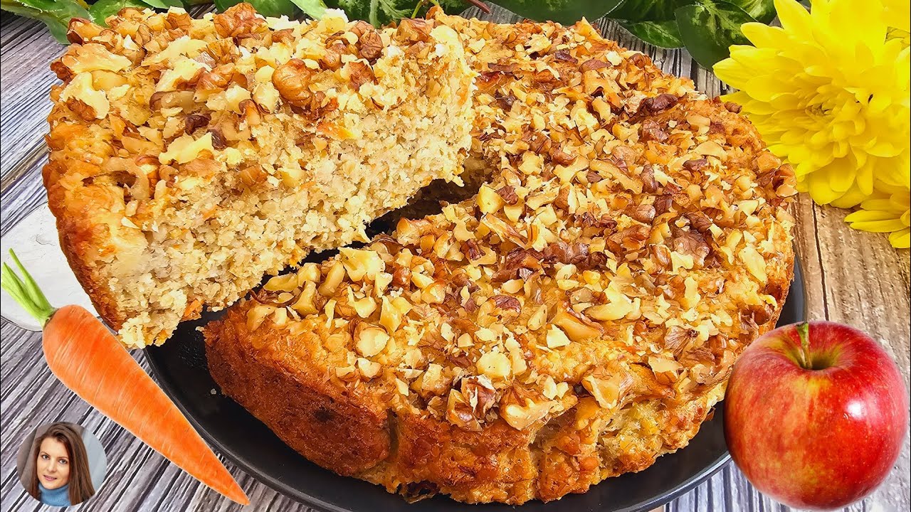 קינוח בריא משיבולת שועל גזר ותפוח