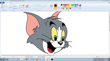 How to Draw "Tom" from "Tom & Jerry" in MS Paint from Scratch!!!
