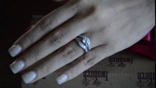 Vintage Filigree And Milgraining Contour Ring Guard - Twobirch Tb-Guard-0088-Wg-J