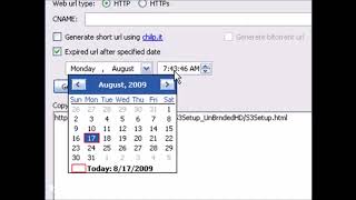 8 Create Expiring URL