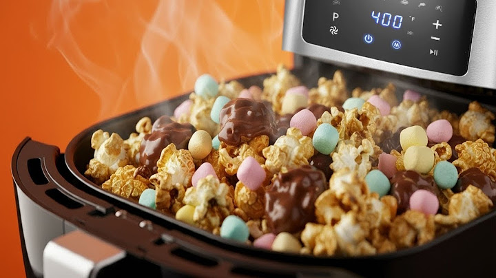 Air Fryer Popcorn Flavor Hack Sweetened With Marshmallow And Chocolate