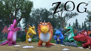 Zog Breathes Out Snow, Not Fire Snowballs And Flames Zog Movie