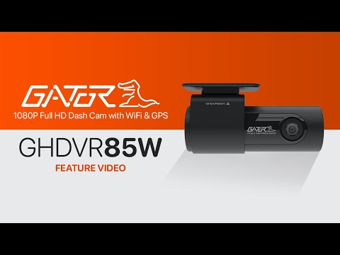 GATOR GHDVR85W - 1080P FULL HD DASH CAM WITH WIFI & GPS – FEATURE VIDEO