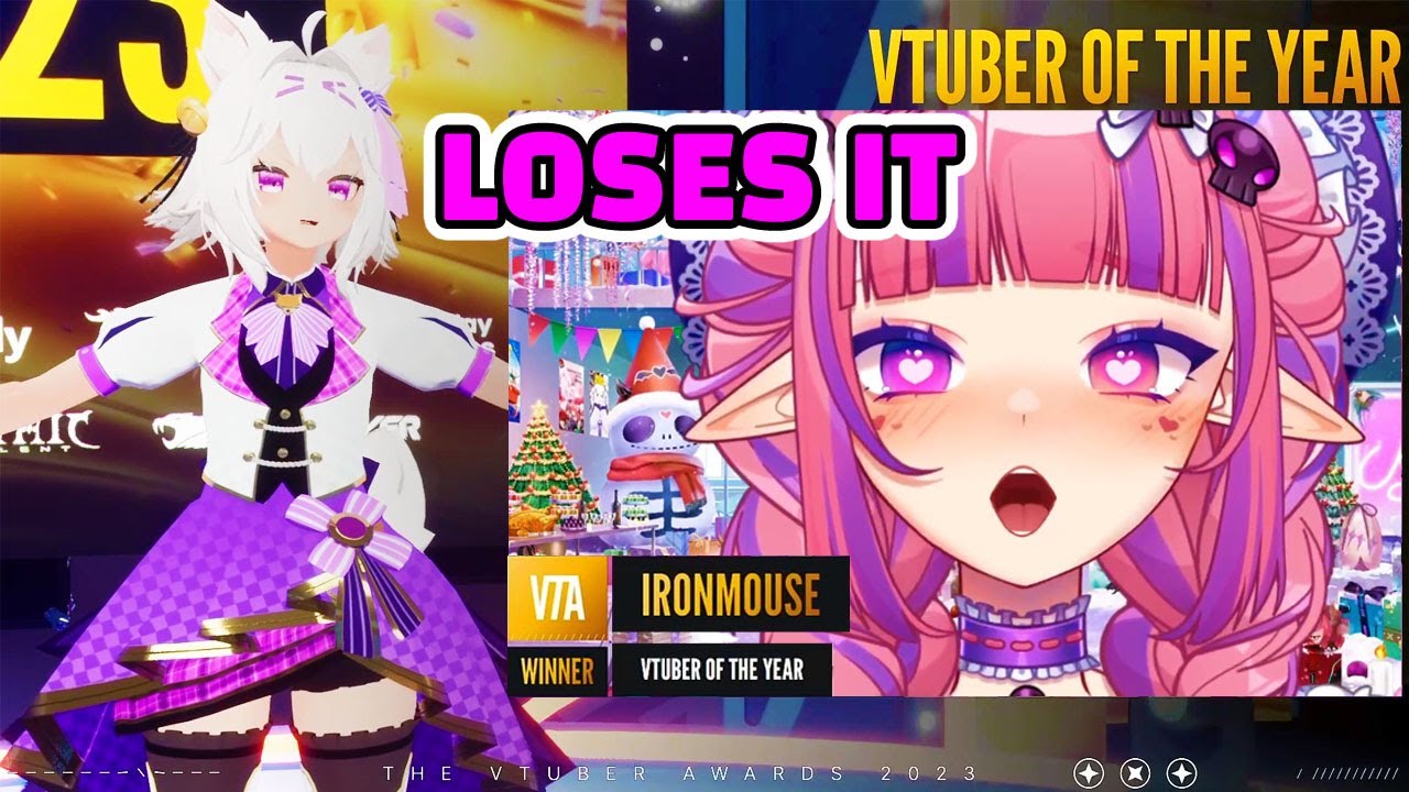 Ironmouse Wins VTuber Of The Year Award at The VTuber Awards 2023 YouTube