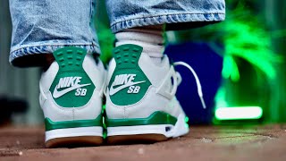 Air Jordan 4 SB Pine Green Real Vs Fake On Foot Part 2