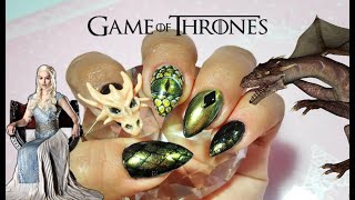 Dracarys Nails inspired on game of thrones dragons. screenshot 4