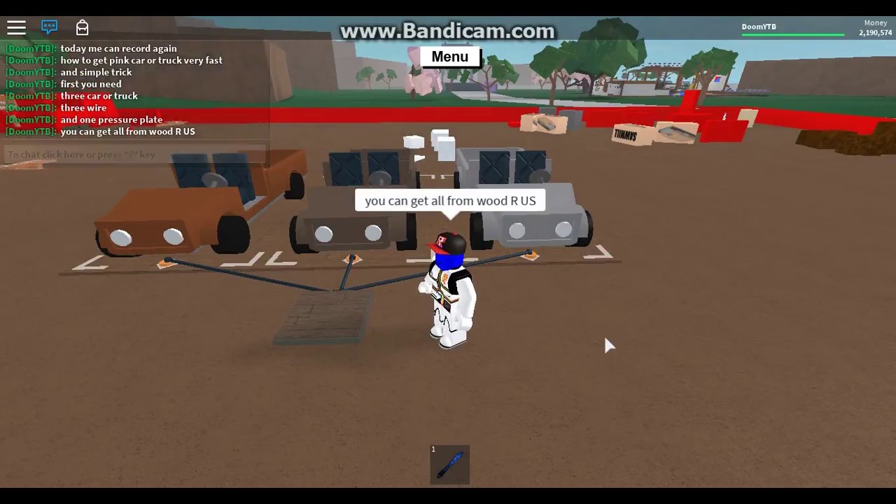 Lumber Tycoon 2 How To Get Pink Car Or Truck Simple Trick YouTube