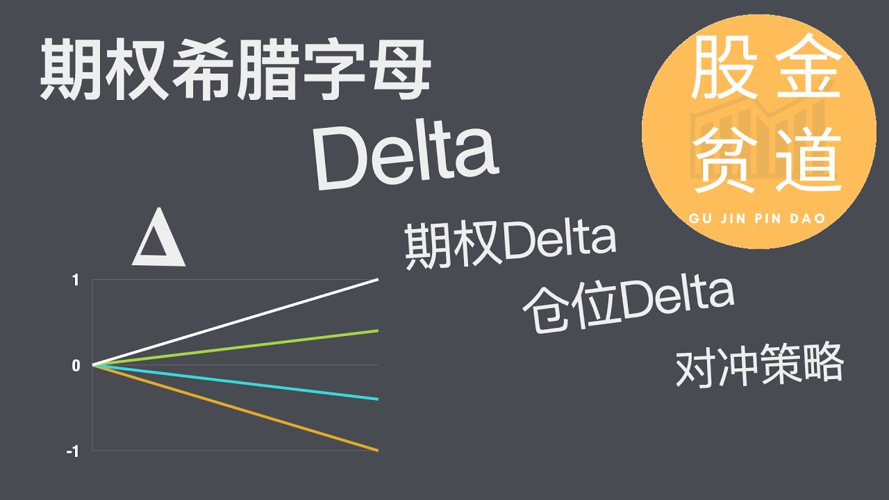 期权投资中的希腊字母Delta,仓位Delta,和delta的对冲比例,中性套期保值比例 - YouTube