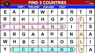 Can You Find The Country, City? | Word Search | Word Puzzle | screenshot 1