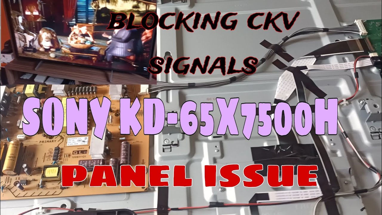 How to fix Sony KD-65X7500H panel issue display problem.#gertechph