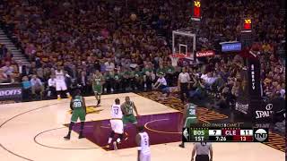 NBA, playoff 2017, Celtics vs. Cavaliers, Round 3, Game 3, Move 6, Kevin Love, 3 pointer