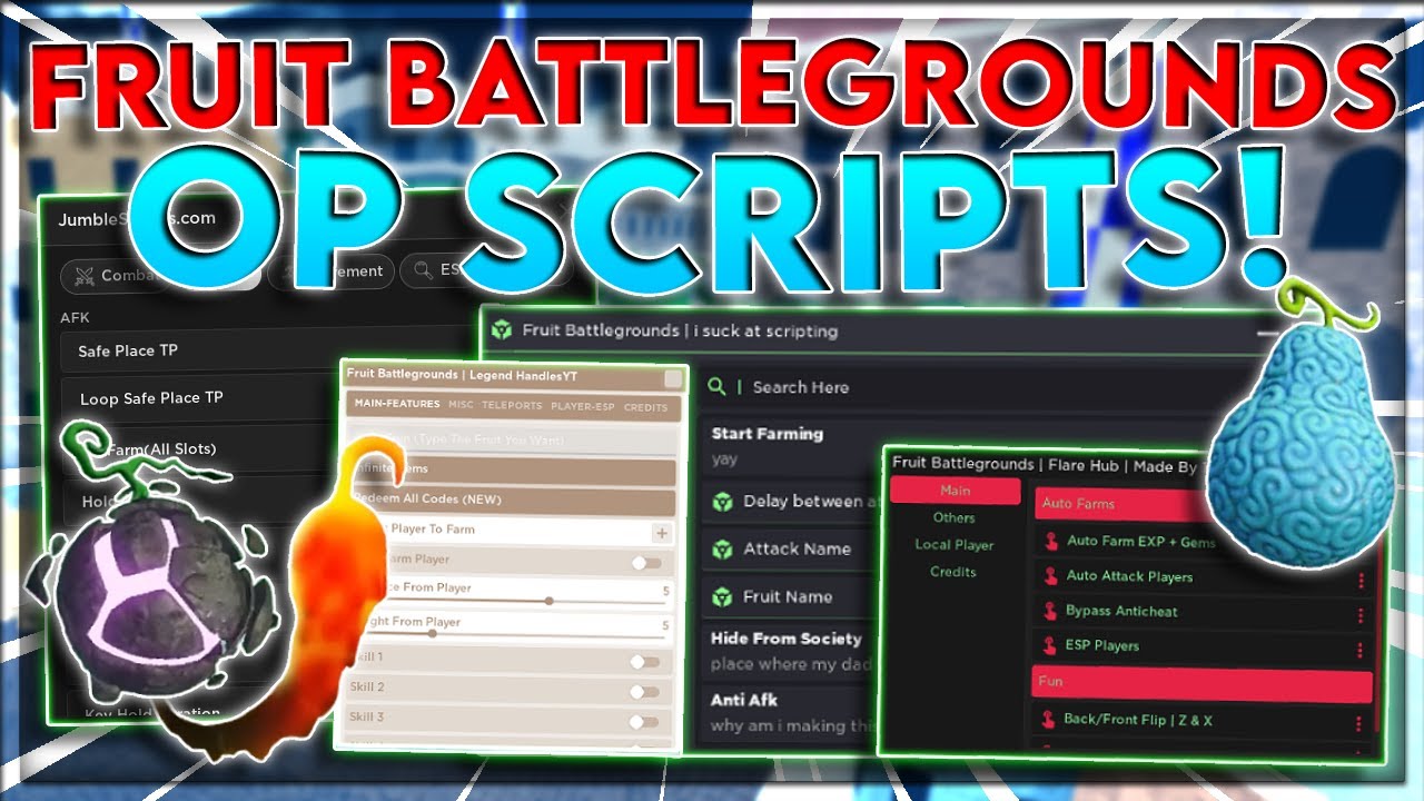 Fruit Battlegrounds: Auto Farm, Auto Xp, Attack Target Scripts