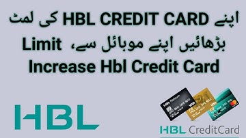 HBL Credit Card Detail limit enhancement hbl credit card hbl gold credit card hbl credit card apply