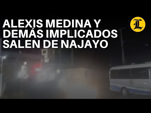 Alexis Medina y demás implicados salen de la cárcel de Najayo