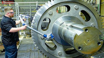 The Gearbox Production And Assembly Process Weighs 261 TONS - Maintenance,Overhaul Giant Gearboxes