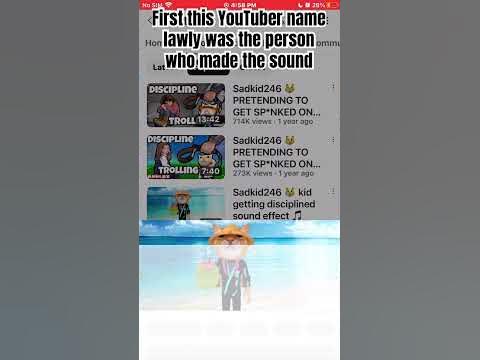 Prove that the sadkid246 trend isn’t real - YouTube