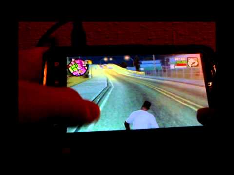 GTA SA Android (GTA IV anim mod) - Gameplay on HTC Sensation