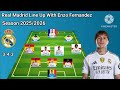 Potential Line Up Real Madrid With Enzo Fernandez Season 2025 2026 Potential Line Up Real Madrid With Enzo Fernandez Season 2025 2026