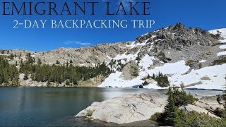 Backpacking Mokelumne Wilderness: Caples Lake  Emigrant Creek  Emigrant Lake