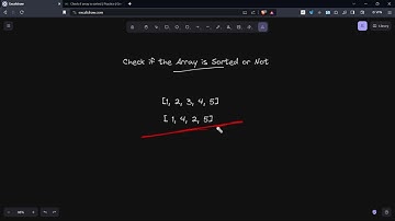 Check if Array is Sorted or Not | DSA Marathon | Day 20 | Arrays