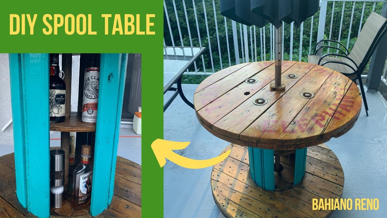 Wooden Spool Ideas For Outdoor Table - HOW TO MAKE – DIY
