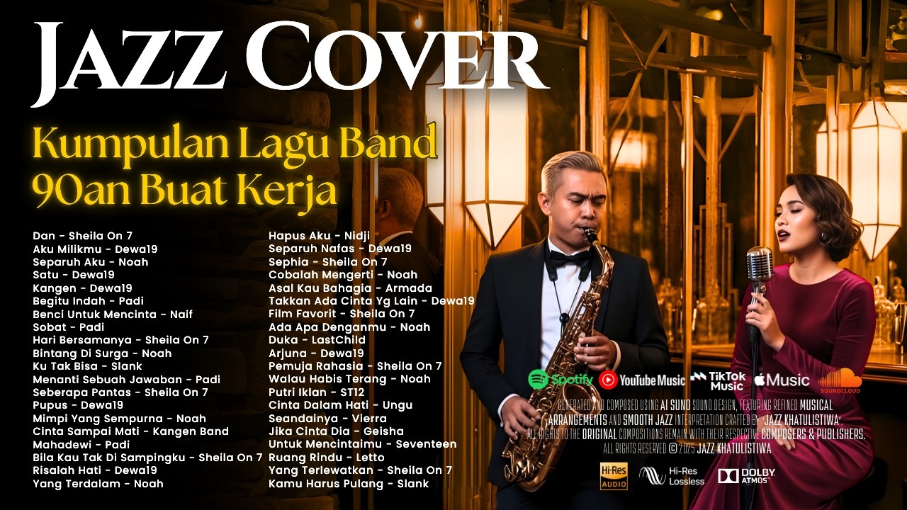 Kumpulan Lagu Pop Nostalgia Terbaik Versi Jazz | Smooth Jazz Cover by JAZZ KHATULISTIWA