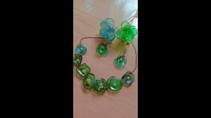 How to make flower and necklace out of plastic bottles