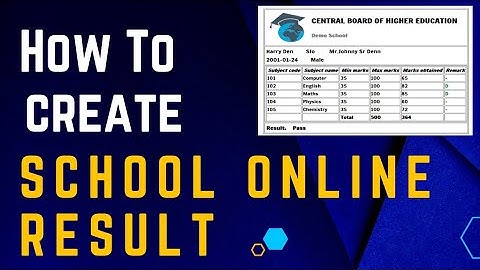 How to make school results online using google sheet |display school result free of cost #school