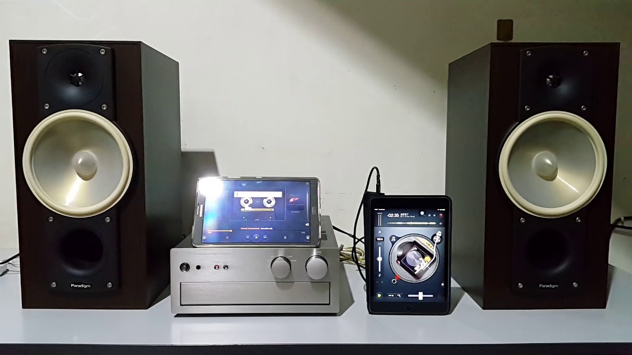 Yamaha AX-10 w/ Paradigm Titan Monitor V6 (P1) - YouTube