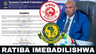TFF Watangaza Mabadiliko RATIBA Mechi Ya SIMBA Dhidi Ya YANGA Ligi Kuu NBC 2026/2027, Sababu Zatajwa