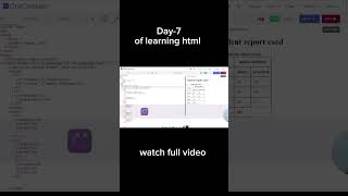 🚀 “HTML Tables Full Tutorial — From Basic to Advanced”#html#css#frontend#coding#fullstack#exam#short