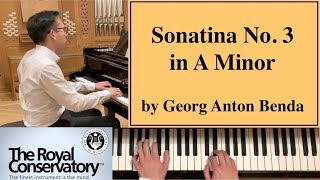 Benda: Piano Sonatina No. 3 in A Minor [Piano Tutorial] - RCM Piano Level 6