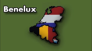 Minecraft World Flag Map - Part 3: The Benelux