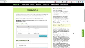 How to change name servers (DNS) for network solutions