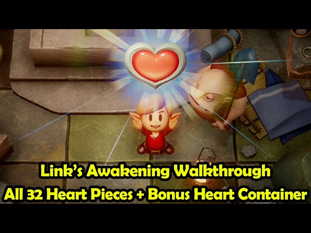 All Heart Piece Locations - Link's Awakening for Switch - The