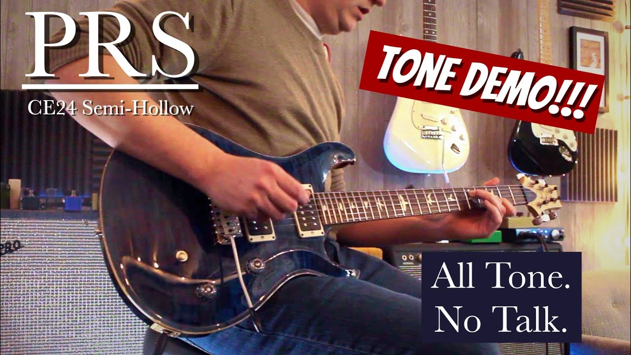 PRS CE 24 Semi Hollow Tone Demo - YouTube