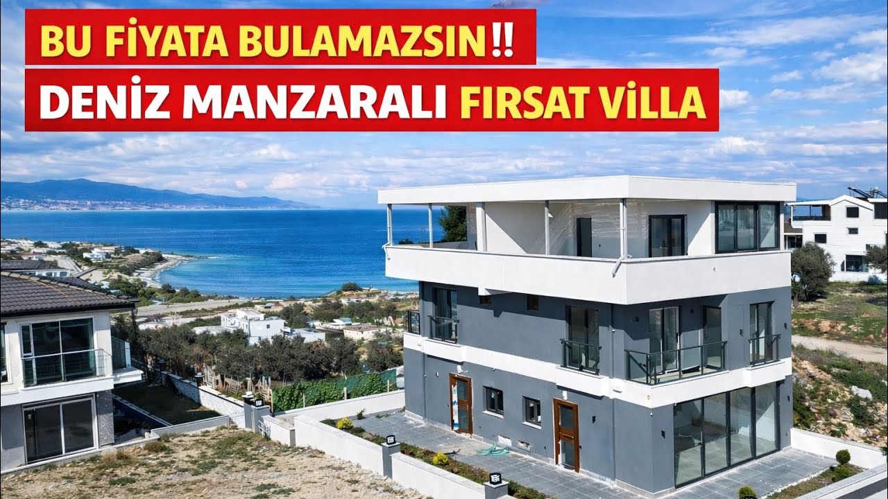 DENİZ MANZARALI FIRSAT VİLLA BÖLGENİN EN UYGUNU‼️