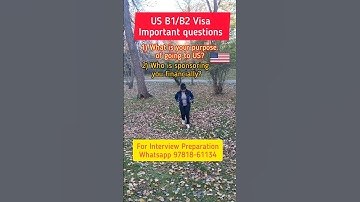 US B1/B2 Visa important questions 🇺🇲 | US Visa Interview Preparation #usvisa #usainterview #usavisa