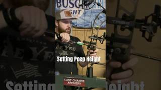“Perfect Peep Sight Height – Quick Archery Tip!”