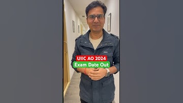 UIIC AO Exam Date Announced #uiic #uiicao #uiicao2024 #uiicl