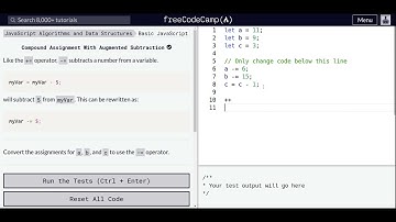 Lesson 22 | Basic JavaScript | Compound Assignment With Augmented Subtraction