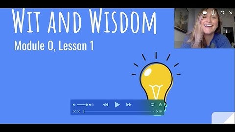 1st Grade Wit and Wisdom M0 Lesson 1