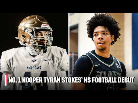 Tyran Stokes' FOOTBALL DEBUT 👀 No. 1 basketball prospect scores a touchdown in first game | SC Next