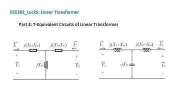 ECE202_Lec26_Part 3: T-Equivalent Circuits of Linear Transformer