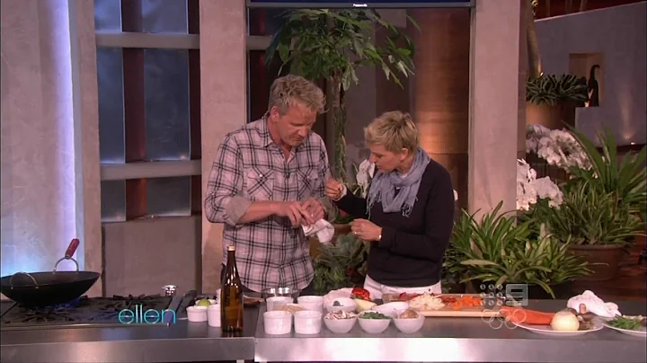 Gordon Ramsay Cuts Himself Cooking a Vegan Stir Fry
