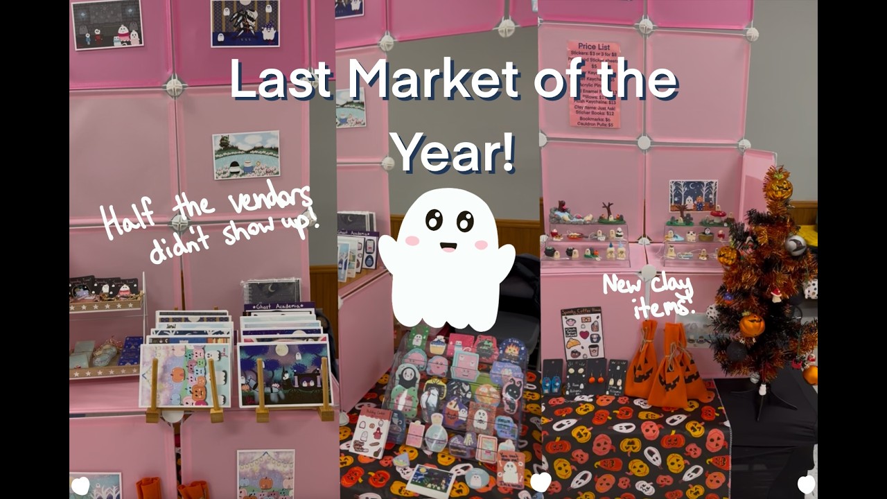 Day in a Life of an Artist at a Craft Market! Chatting about Sales, Table Setup, & Plans for Future!