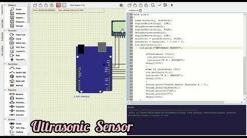 Ultrasonic Sensor SimulIDE
