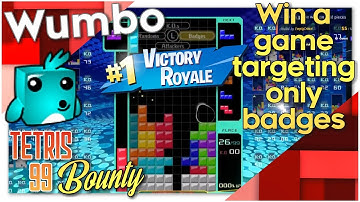 Tetris 99 Bounty - "Win a game targeting only badges"