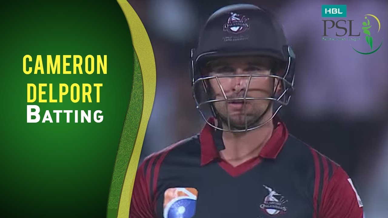 Match 15: Lahore Qalandars vs Peshawar Zalmi - Cameron Delport Batting