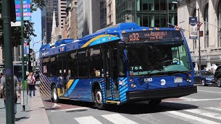 2022 Novabus LFS #8763 on the Q32 at 5th Avenue and 41st Street